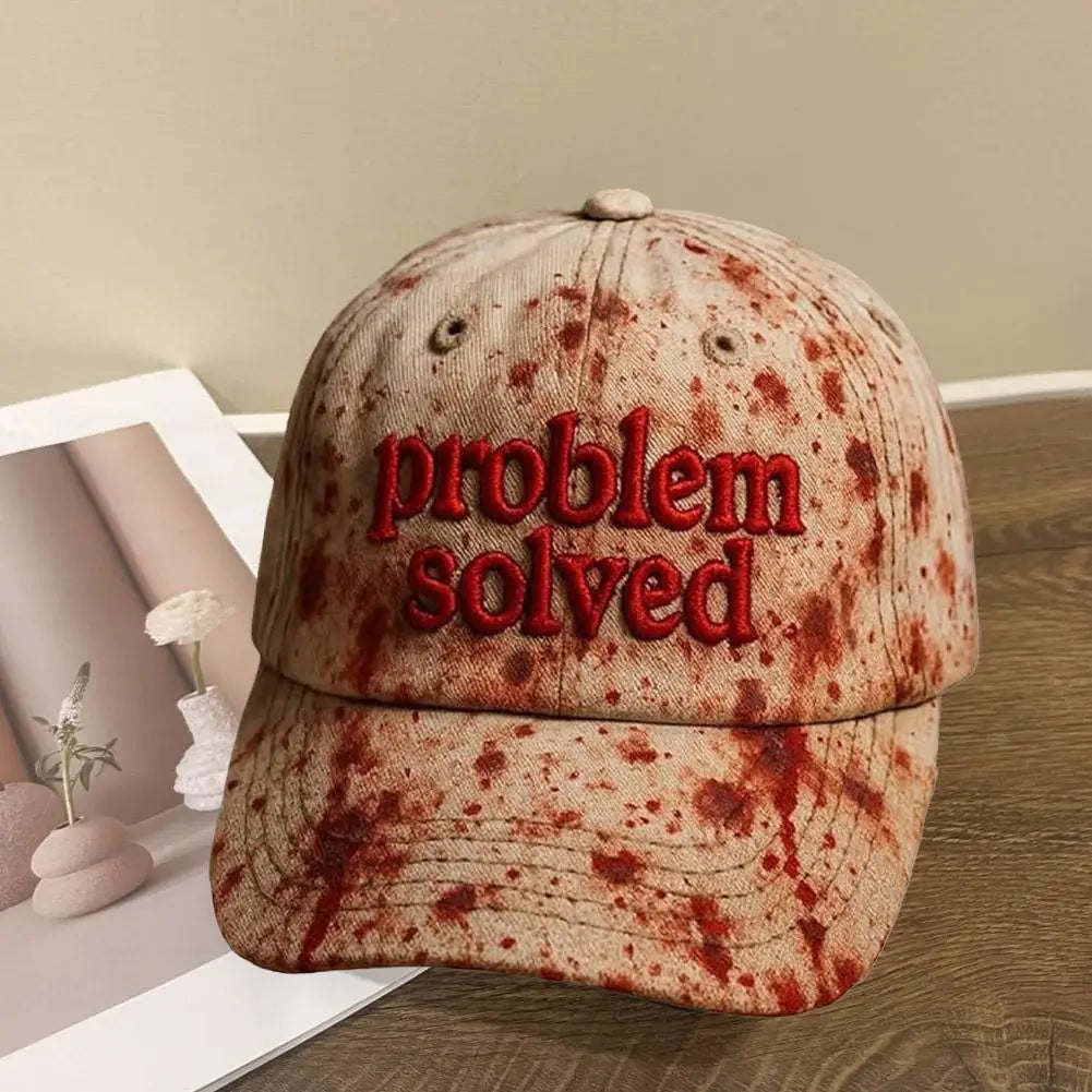 Bloody Baseball Caps for Halloween Parties Women Men Adult Unisex Cap Halloween Horror Bloody Hat Party Caps Funny Bloody Hats